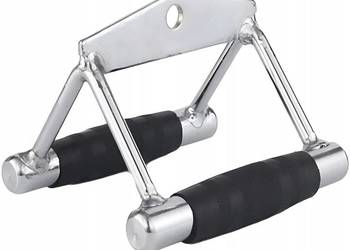 UCHWYT DO WYCIĄGU GÓRNEGO DOLNEGO TRÓJKĄTNY PODWÓJNY ATLASU DO ĆWICZEŃ