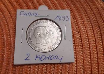 moneta srebrna Danii z 1953r