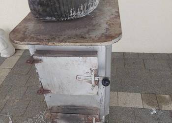 Piecyk koza kominek piec rury duże drzwiczki