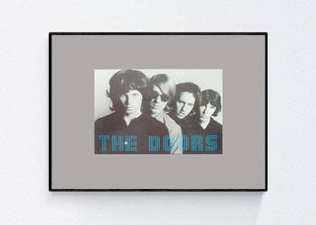 the doors plakat A4, plakat z Jimem Morrisonem i zespołem