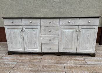 Komoda drewniana 2 m schaby chic szafka bufet  bieliźniarka