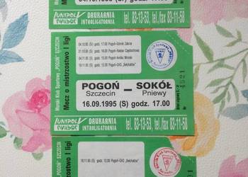 ( 1160. ) Bilety Pogoni Szczecin 1995 R.
