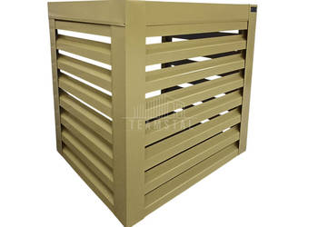 Osłona pompy ciepła 90x80x90 cm żółty Zabudowa TS946