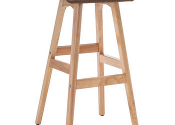 Stołki barowe 2 szt. taupe tapicerowane tkaniną WM-249579