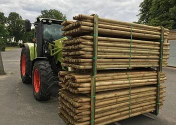 słupki paliki drewniane do drzewek fi 5cm dł 200cm impr. ciśnieniowo