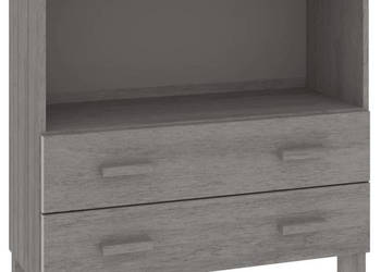 Szafka HAMAR jasnoszara 85x35x80 cm drewno sosnowe WM-340499