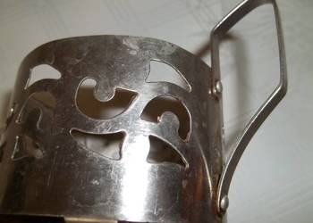 Koszyczki do szklanek uchwyty metalowe.