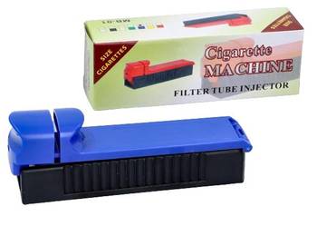 Niebieska Nabijarka do Papierosów Ręczna Maszynka w Jednolitym Kolorze