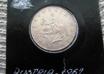 Austria 5 Szylingów 1961r - SREBRO