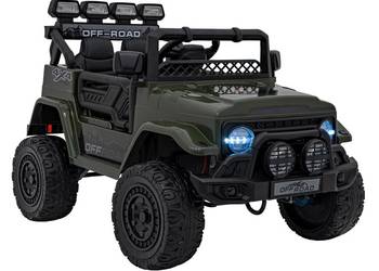 Pojazd Off-Road CLIMBER Zielony 4 Silniki 35W+20W 12V7Ah EVA Ekoskóra LED M