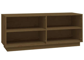 Szafka na buty miodowy brąz 110x34x45 cm lite drewno sosnowe WM-813543