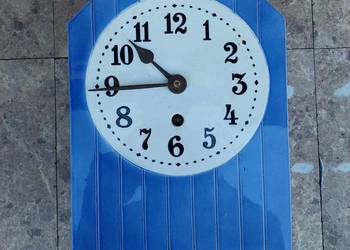 216 Stary zegar kuchenny ceramiczny front mechanizm chodzik