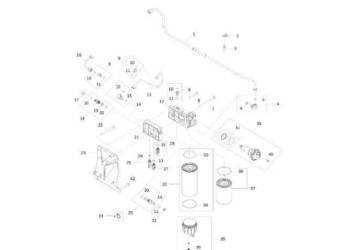 John Deere 9470RX - Uchwyt R534084 (Silnik)