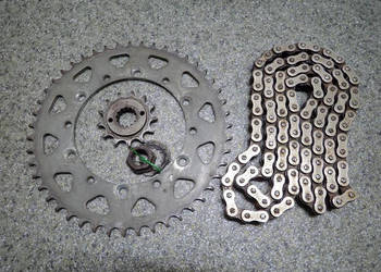 NAPĘD ŁAŃCUCH ZĘBATKA PRZÓD TYŁ KAWASAKI KLX 650 R 93-03R