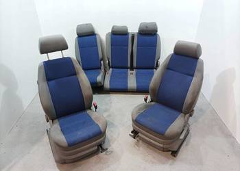 FOTELE  PRZÓD TYŁ II RZĄD KOMPLET NIEBIESKIE Volkswagen Caddy III (2003-  )