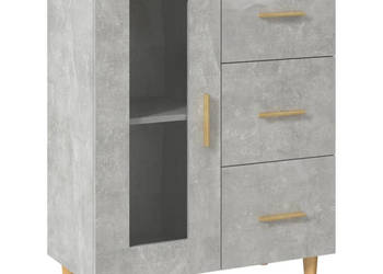 Szafka szarość betonu 695x34x90 cm materiał drewnopochodny WM-812208
