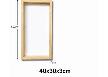 Drewniana Ramka do Makramy 30x40x3 cm – Rama z Naturalnego Drewna