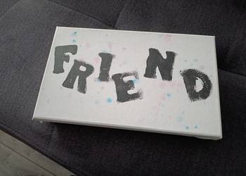 obrazek z napisem friend przyjaciel