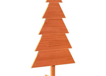 Drewniana choinka do udekorowania woskowy brąz 100 cm sosna WM-858188