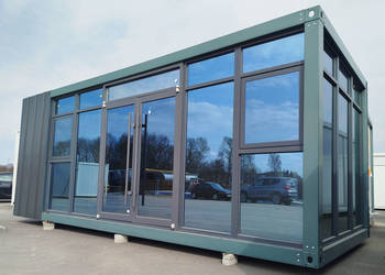 Kontener biurowy mieszkalny socjalny przeszklony 21m2