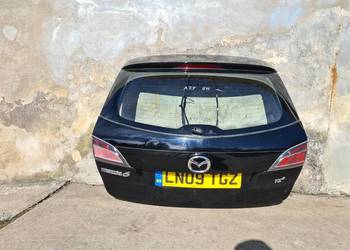 Mazda 6 GH klapa pokrywa bagażnika kombi szyba kolor A3F czarny