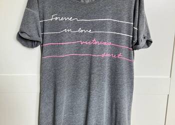 Koszulka tshirt do spania szara Victoria's Secret koszula nocna