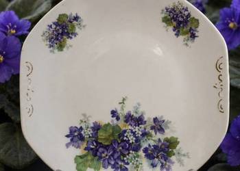 Victoria Czechosłowacja.Fiolki Wiktoriańska patera, lata 1918–194