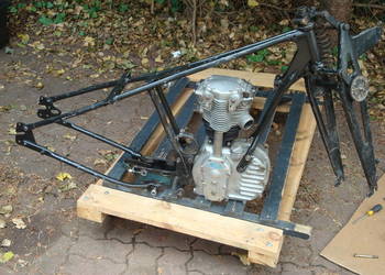 NSU 251 OSL 1939 rama z silnikiem