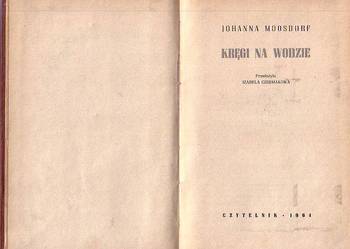 (9224) KRĘGI NA WODZIE – JOHANNA MOOSDORF