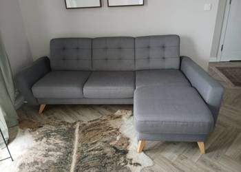 Narożnik Nappa szary z funkcją spania