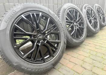 Zimowe 19 cali Audi Q5 Mercedes GLC kola felgi 5x112 ET39 8.5 czujniki