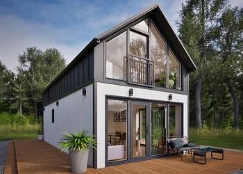 KALISTO 70 – nowoczesny dom modułowy 70 m2 z poddaszem