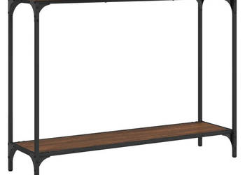 Stolik konsolowy brązowy dąb 101x305x75 cm WM-837706