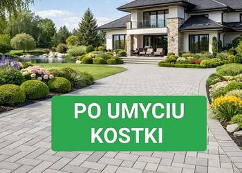 Mycie, czyszczenie kostki brukowej