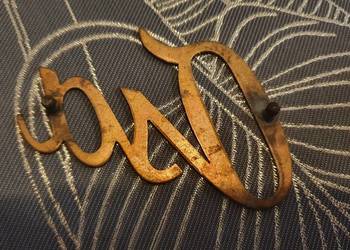 Emblemat, znaczek WFM OSA, M50, M52, M-5, logo, napis, brąz