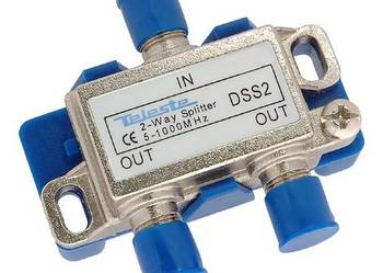 Rozgałęźnik 2-drożny Teleste DSS2 Splitter 2 Way -3,5dB TELESTE 5-1000 Mhz
