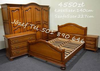 Meble sypialniane / łóżko - szafa - szafki - nocne - stelaż