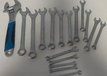 Klucze płasko oczkowe + klucz nastawny