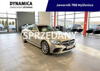 Mercedes C 300 Coupe mHEV 258KM automat 4matic 2019 r., salon PL, serwisow…