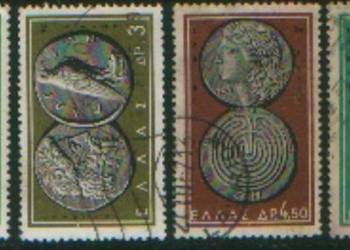 Zn. Grecja Mi 809, 11, 3, 4 kas 1963