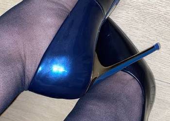 Rajstopki nylonowe cienkie granatowe