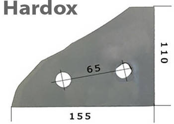 Płoza przednia HARDOX 761106/P części do pługa KUHN