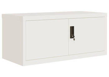 Szafka na dokumenty biała 90x40x40 cm stalowa WM-339716