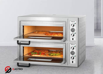 Piec do pizzy NT 622VS | dwukomorowy | komory pokryte szamotem | 8 x 30cm |