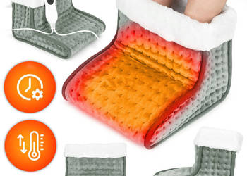Elektryczny ogrzewacz do stóp z pilotem miękki but 10 poziomów grzania jas…