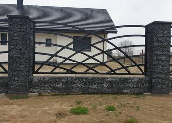 Ala klinkier, ogrodzenie, ogrodzenia, imitacja klinkieru, słupki, murki