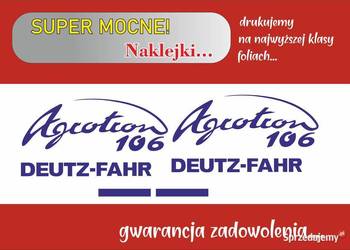 naklejki deutz agrotron 106