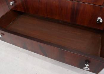 Drewniana Szafka Art Deco Regał - Szafa Kredens - Gabinet Salon 4 Szuflady