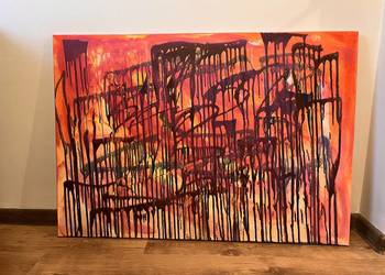 Obraz autorski abstrakcja akryl