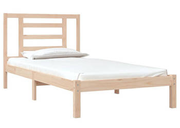 Rama łóżka bez materaca lite drewno sosnowe 90x190 cm WM-3104313